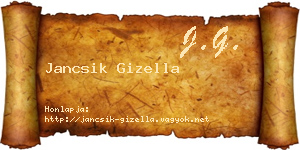 Jancsik Gizella névjegykártya